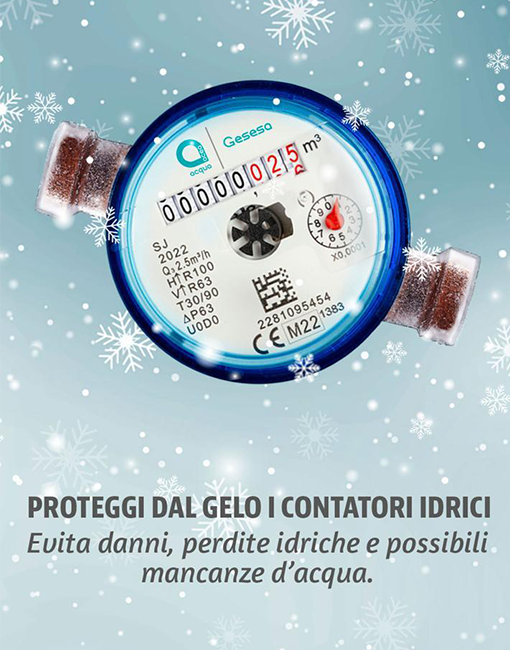 Campagna Gesesa per proteggere i contatori dal gelo